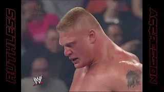 Brock Lesnar vs. Hardy Boyz | WWE RAW (2002)