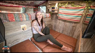 Solo Female RV Life - 4x4 Truck Camper Tiny House W/ Shower & Toilet