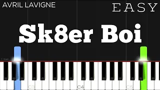 Avril Lavigne - Sk8er Boi | EASY Piano Tutorial