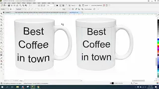 Corel Draw Tips & Tricks Logo on a Coffee Mug