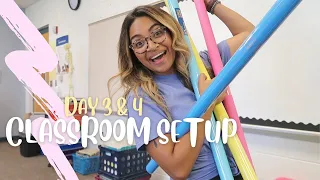 CLASSROOM SETUP DAY 3&4 || 5th GRADE SCIENCE CLASSROOM SETUP bulletin boards, mini haul, more decor!