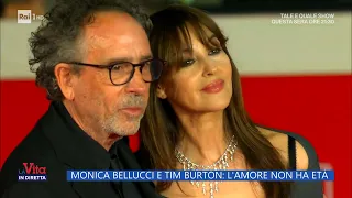 Monica Bellucci e Tim Burton: l'amore non ha età - La Vita in diretta - 20/10/2023