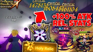 INSANE RELIC BOOST?! PURGATORY MELI + 100% ATK-RELATED STATS!! | Seven Deadly Sins: Grand Cross