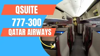 Qatar Airways Qsuite 777 Business Class Review Manchester to Doha👌 | Lord Of The Flights