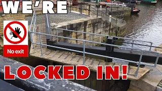 Narrowboat Locked In! | Floods Stop Us Leaving Leeds Dock | Vlog 141