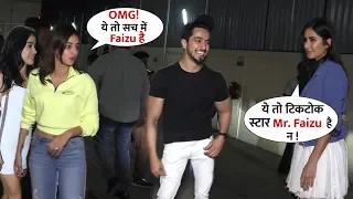 Tik Tok Star MR FAISU Grand Welcome by Katrina Kaif,Ananya Pandey and Other | Bhoot Movie Screening