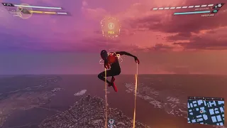 Glitch to get to max height spiderman Miles morals