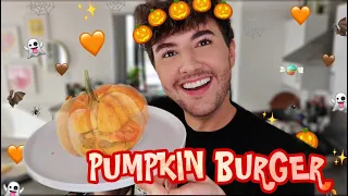 I Made A PUMPKIN BURGER From Scratch...well, sort of hehe x