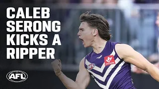 Caleb Serong kicks a ripper | AFL