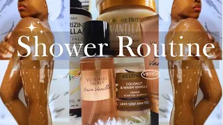 SMELL GOOD ✨ SHOWER ROUTINE 🧼VANILLA SCENTS, body care, feminine hygiene