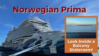 Norwegian Prima: Balcony Stateroom Tour