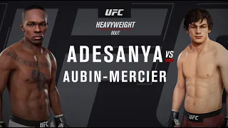UFC Adesanya vs. Olivier Aubin Mercier Fight with a former member of the Judo National University