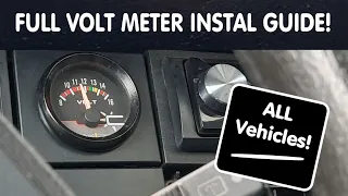 VoltMeter installation How To! FULL GUIDE