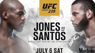 UFC 239 JON JONES vs THIAGO SANTOS FULL FIGHT / Джон Джонс - Тиаго Сантос Полный бой