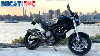 raw and uncut - hour long ride OUT of NYC - Ducati Monster ASMR v1479