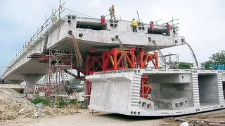 Incredible Fastest Bridge Construction Technology - Biggest Crane Heavy Equipment Machines Working