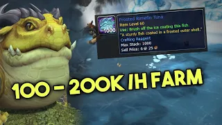 WoW Dragonflight Ice Fishing Farm 100-200k/h!