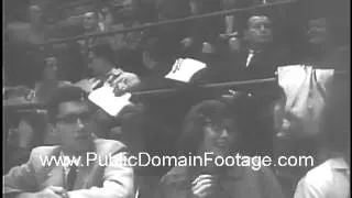 1961 AAU National indoor Swimming championships newsreel archival stock footage