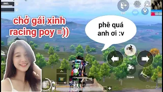 PUBG Mobile - Trà Trộn Gặp Bạn Nữ Có Giọng Nói Ngọt | Pha Bốc Đầu Xe Khiến Bạn Nữ Thích Thú :))