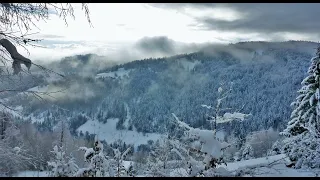 Gorce Jaszczowe skitura we mgle, w śnieżycy i w słońcu