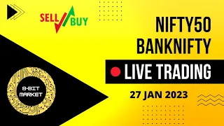 Live Nifty Analysis | 27/01/2023 | Banknifty Options Trading Live | 8Bit Market