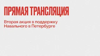 Вторая акция в поддержку Навального в Петербурге // 31.01.21