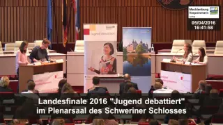 Finale "Jugend debattiert" Sekundarstufe I