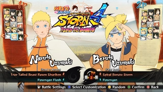 ALL CHARACTERS & COSTUMES [DLC INCLUDED] | NARUTO SHIPPUDEN Ultimate Ninja STORM 4 ROAD TO BORUTO
