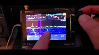 Chinese DSP SDR Malahit Clone basic operations tuning around 40 meter amateur radio band Shortwave