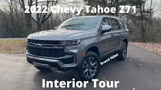 2022 Chevy Tahoe Z71 Interior Tour 4K 60fps