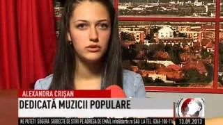 DEDICATA MUZICII POPULARE: ALEXANDRA CRISAN