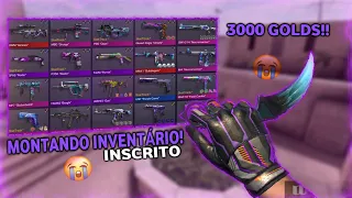 Montando INVENTÁRIO completo para o INSCRITO com 3000 golds!