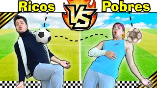 RICOS VS POBRES no DESAFIO do DOMÍNIO NO FUTEBOL #98 (batalha épica)