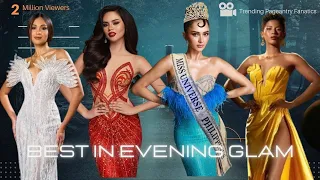 Miss Universe Philippines 2024 BEST IN Evening Glam | Top 10