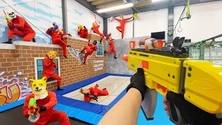 Nerf War | Amusement Park Battle 52 (Nerf First Person Shooter)