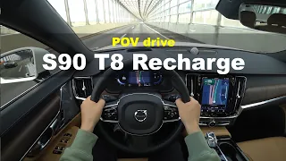 2024 Volvo S90 T8 Recharge POV drive