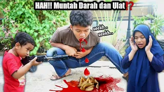 ADUH! EYBEL MUNTAH DARAH DAN ULAT ! | eybel channel