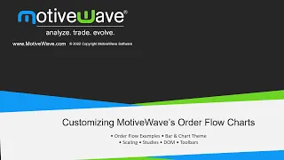 Customizing MotiveWave Order Flow Charts