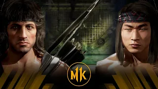 Mortal Kombat 11 - Rambo Vs Liu Kang (Very Hard)