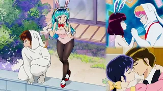 Lum vestida de Coneja ve su futuro con Ataru. urusei yatsura 2024