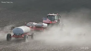 Case IH AFS Connect 340 Magnum Planting Corn With A 1250 Case IH Planter | Prairie Pines Inc.