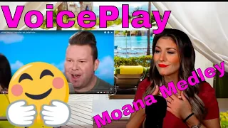First Time Hearing MOANA MEDLEY | VoicePlay Feat. Rachel Potter Reaction