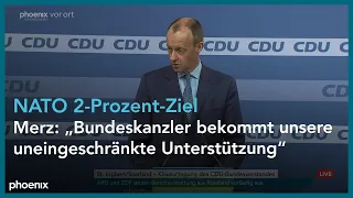 Klausurtagung CDU-Bundesvorstand: Pressekonferenz mit Friedrich Merz