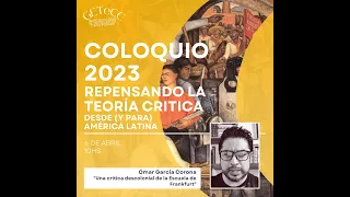 Coloquio Repensando la Teoría Crítica desde (y para) América Latina