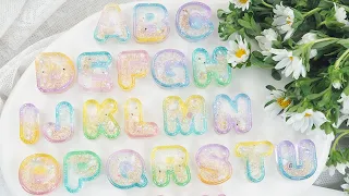 Alphabet Shaker Resin Molds Set