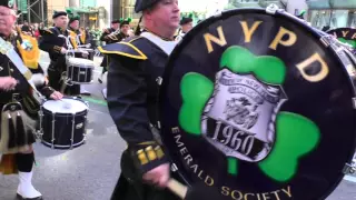 St. Patrick's Day Parade~NYC~2016~NYPD Emerald Society Pipes & Drum Band ~NYCParadelife