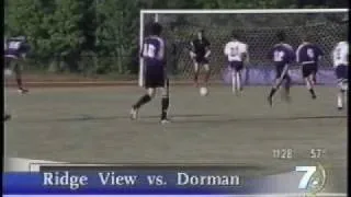2004 Dorman Soccer vs Ridgeview - Talon Stroud Goal - Channel 7 News