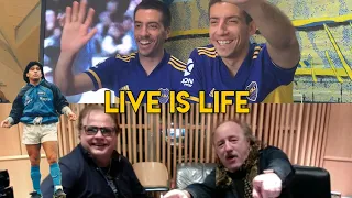 Live is life, la canción que Maradona hizo inmortal y el imperdible homenaje con la banda