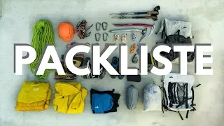 Ausrüstung & Packliste für Hochtouren (z.B. Mont Blanc), Gletschertouren und Bergsteigen über 4.000m