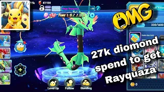 pokeland legends opening capsule 27k  diomond spend find Rayquaza HD. 60fps